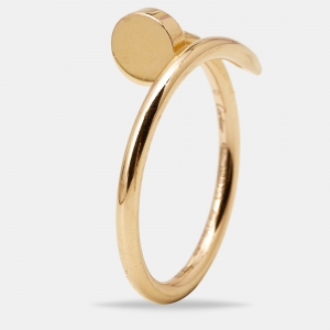 Pre Owned Cartier Juste Un Clou 18k Rose Gold Small Model Ring Size 54