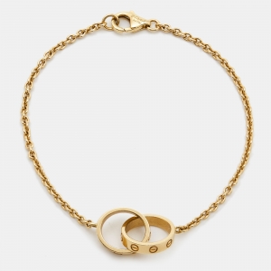 Cartier Love Interlocking Loops 18k Yellow Gold Bracelet