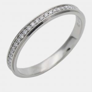 Cartier Platinum and Diamond D'amour Wedding Band Ring EU 48
