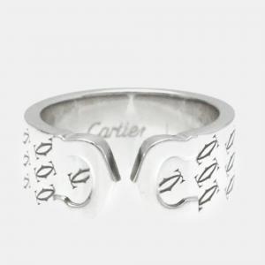 Cartier Platinum C De Cartier Band Ring EU 50