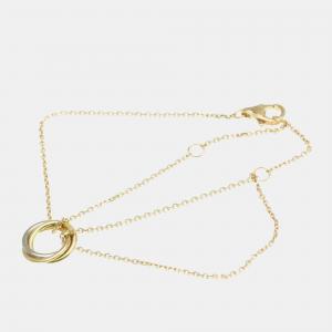 Cartier 18K Yellow Gold, Rose Gold, White Gold Trinity Chain Bracelet