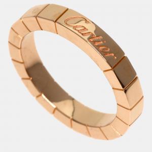 Cartier 18K Rose Gold Lanieres Wedding Band Ring EU 47