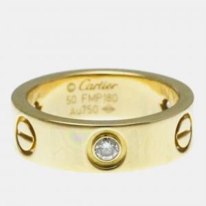 Cartier Love Yellow Gold Diamond Ring EU 50