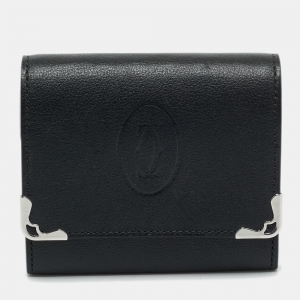 Cartier Black Leather Must de Cartier Small Multiple Wallet