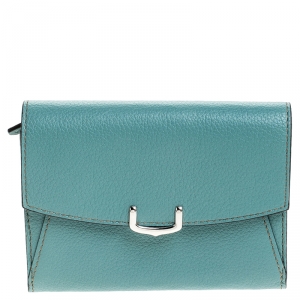 Pre Owned محفظة كارتييه C دي كارتييه جلد زرقاء سماوية صغيرة