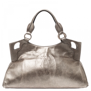 Cartier Gold Leather Small Marcello De Cartier Tote