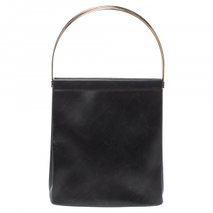 Cartier Black Leather Trinity Bag