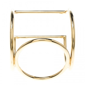 Celine Gold Tone Cuff Bracelet
