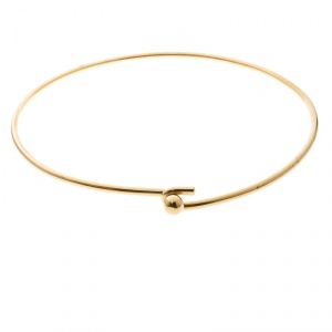 Celine Gold Tone Metal Choker M