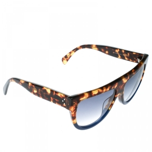 Pre Owned Celine Tortoise/Blue Gradient CL 41026/S Aviator Sunglasses