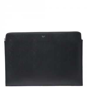Celine Grey Leather Document Holder