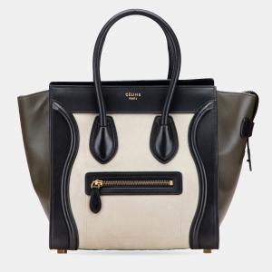 Celine Multicolor Micro Leather Luggage Tote