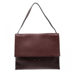 Pre Owned Celine Tricolor Leather and Suede All Soft Tote