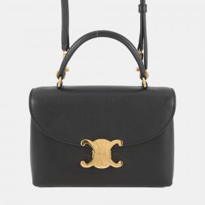 مملوكة مسبقًا Celine Teen Nino 2-Way Handbag Black Calf Leather