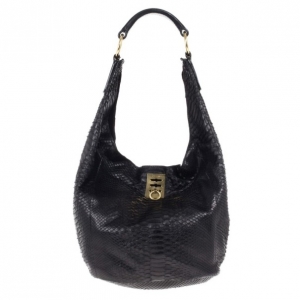 Pre Owned Celine Black Python Hobo