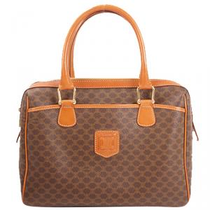 Pre Owned Celine Brown Macadam PVC Satchel