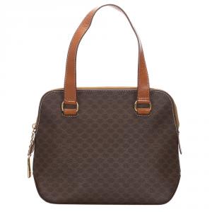 Pre Owned Celine Brown Macadam PVC Satchel