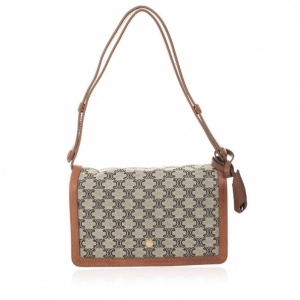 Pre Owned Celine Small Logo Shoulder Bag