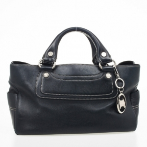 Pre Owned Celine Black Leather Boogie Classic Tote