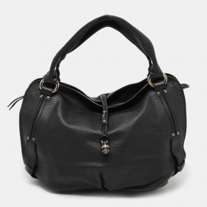 Pre Owned Celine Black Leather Satchel
