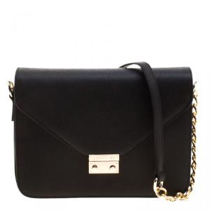Cerruti 1881 Black Leather Cerrutis Shoulder Bag