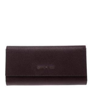 Cerruti 1881 Burgundy Leather Continental Wallet