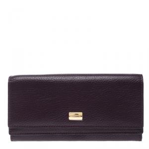 Cerruti 1881 Purple Leather Cerrutis Flap Wallet