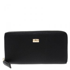 Cerruti 1881 Black Leather Cerrutis Zip Around Wallet
