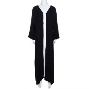 CH Carolina Herrera Monochrome Crepe Abaya S