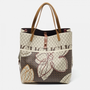 CH Carolina Herrera Multicolor Monogram Coated Canvas and Leather Matryoshka Padlock Tote