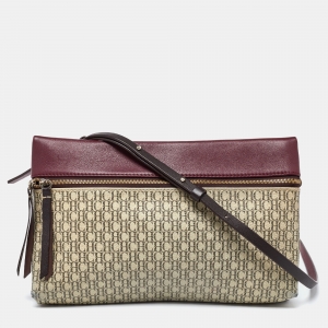 Pre Owned CH Carolina Herrera Tricolor Monogram Coated Canvas and Leather Inro Crossbody Bag