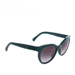 Chanel Dark Green Gradient 5315-A Wayfarer Sunglasses