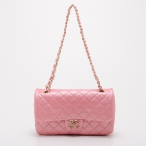 Pre Owned Chanel Ltd. Ed. Pink Precious Collection Medium Classic Flap