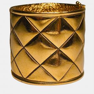 Chanel Vintage Matelassé Bangle Bracelet