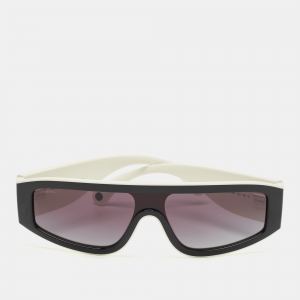 Chanel Black/White Gradient CC 6057 Shield Sunglasses