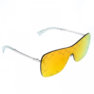 نظارة شمسية شانيل 4215 ايراين رانواي عاكسة حمراء وذهبية 