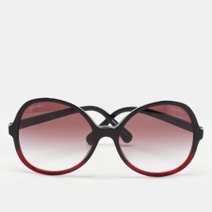 Chanel Ombre Burgundy 5351 Round Sunglasses