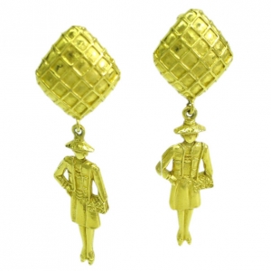 Pre Owned Chanel Vintage Mademoiselle Earrings