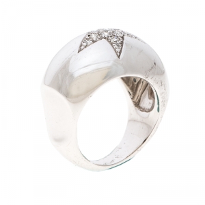 Chanel Comète Boule Diamond 18K White Gold Ring