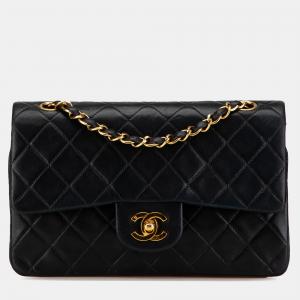 Chanel Black Small Classic Lambskin Double Flap