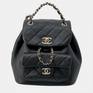 Chanel Matelasse Mini Chainbackpack Black Lambskin