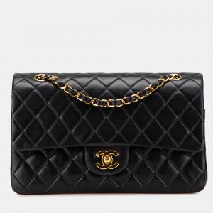 Chanel Black Medium Classic Lambskin Double Flap