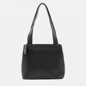 Chanel Tote Bag Caviar Skin Leather Black