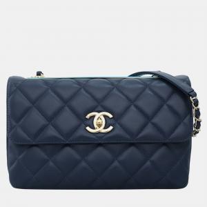 Chanel Trendy CC Flap Blue Shoulder Bag