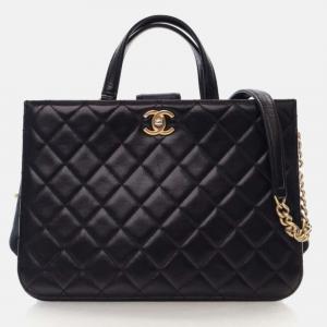 Chanel Black Calfskin Tote Bag