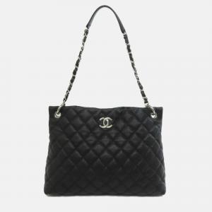 Pre Owned Chanel Matelasse Grained Calfskin Chain Tote