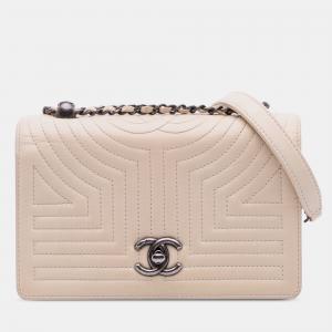 Chanel Brown Small Quilted Calfskin Korean Garden Flap