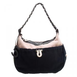 Pre Owned Chanel Multicolor Canvas CC Drawstring Hobo