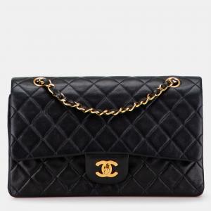 Chanel Black Medium Classic Lambskin Double Flap