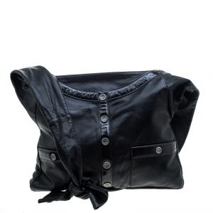 مملوكة مسبقًا Chanel Black Leather Large Girl Chanel Bag